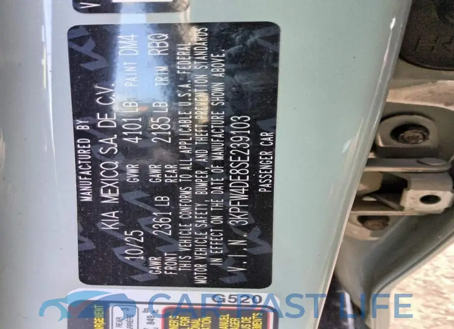 3KPFW4DE8SE239103# 12