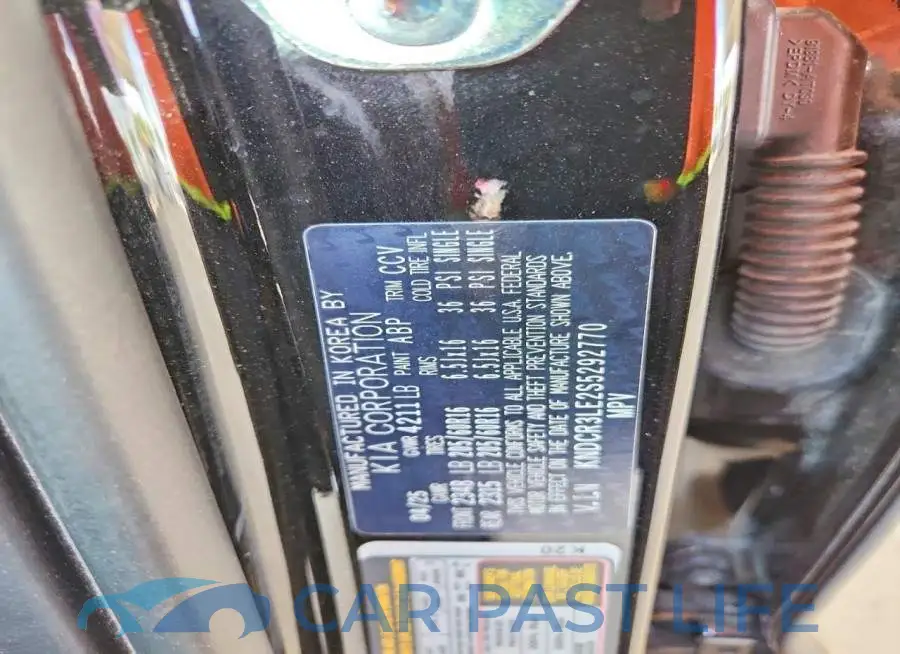 KNDCR3LE2S5292770# 14