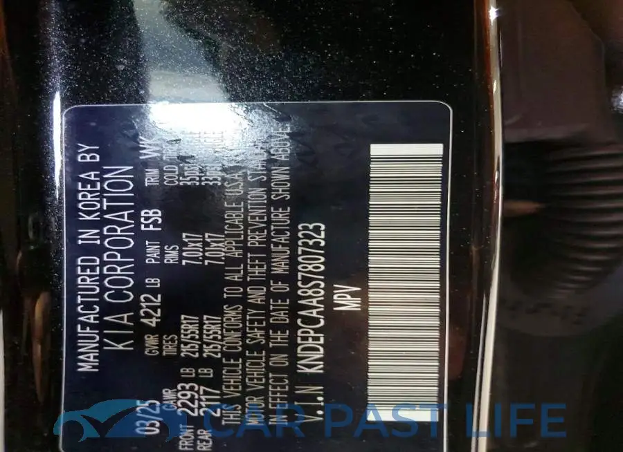 KNDEPCAA8S7807323# 13