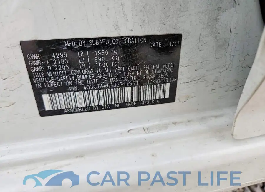 4S3GTAA65J3722661# 12