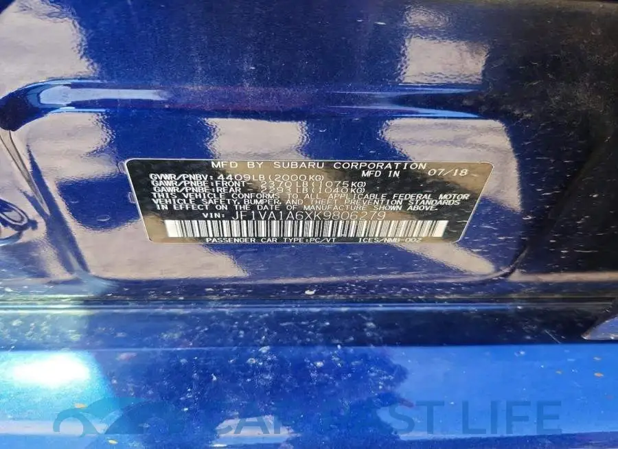 JF1VA1A6XK9806279# 13