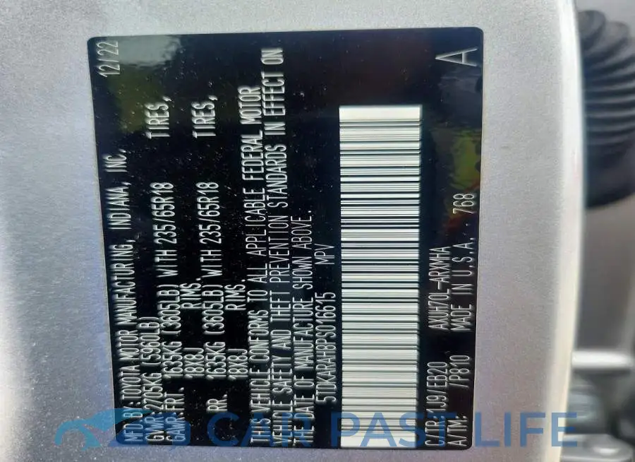 5TDKARAH8PS016615# 14