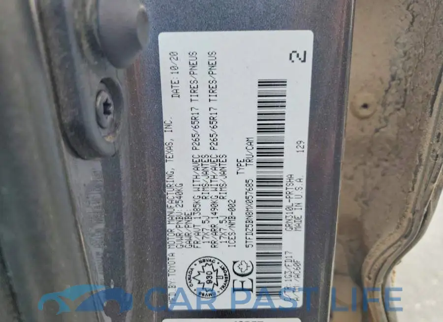 5TFDZ5BN8MX057685# 12