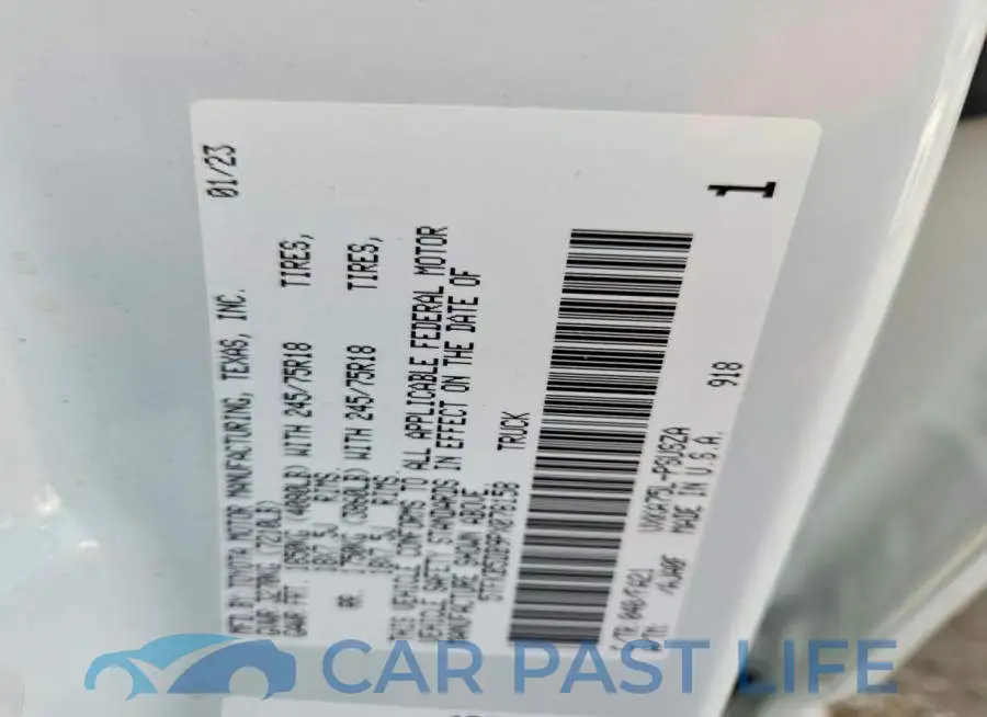 5TFKB5DB9PX078158# 12