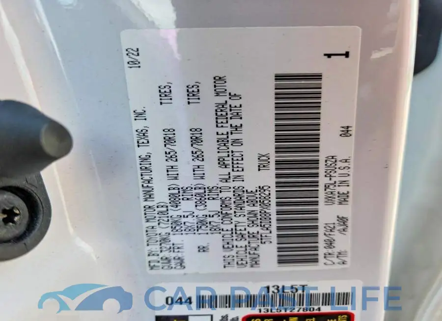 5TFLA5DB8PX058295# 12
