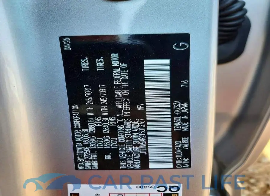 JTEVA5AR2T5013767# 14