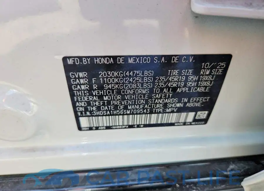 3HDSA1H56SM709543# 14