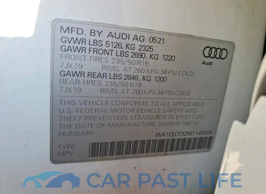WA1EECF32M1140006# 13