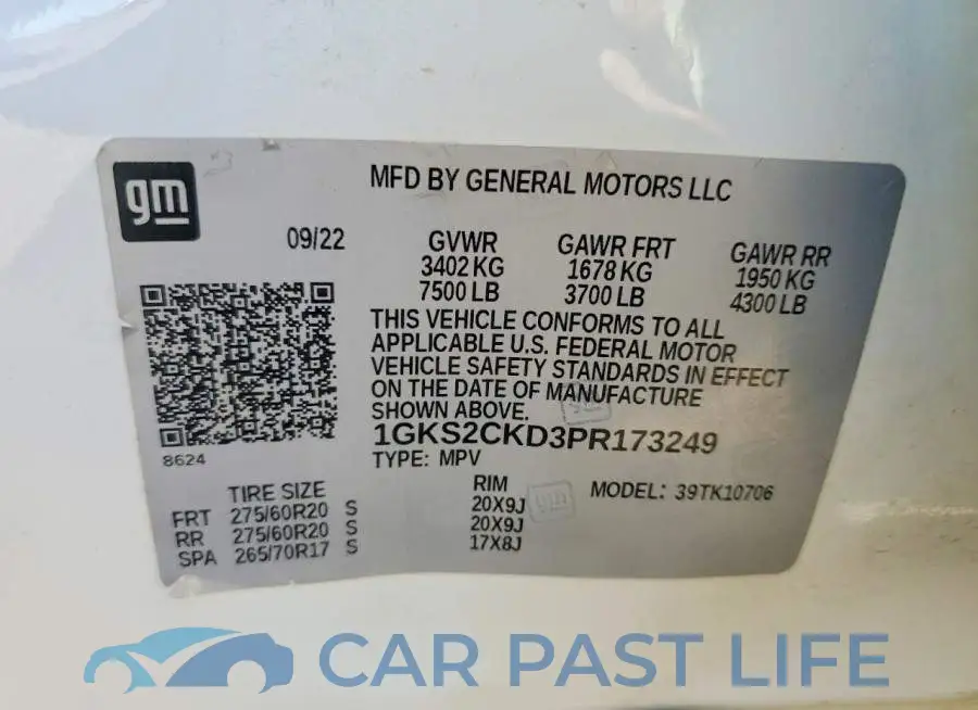 1GKS2CKD3PR173249# 13