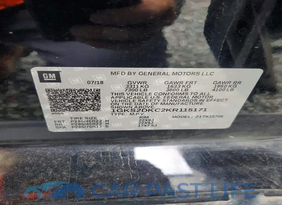 1GKS2DKC2KR115171# 13