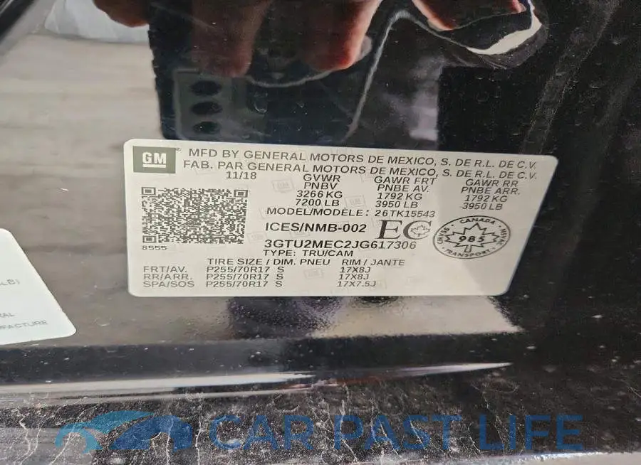 3GTU2MEC2JG617306# 13