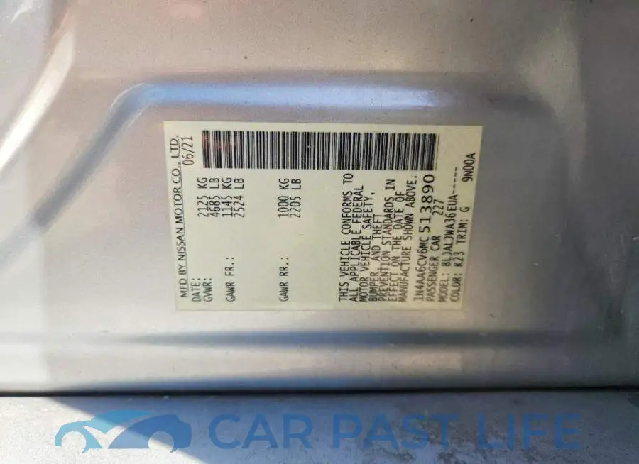 1N4AA6CV6MC513890# 13