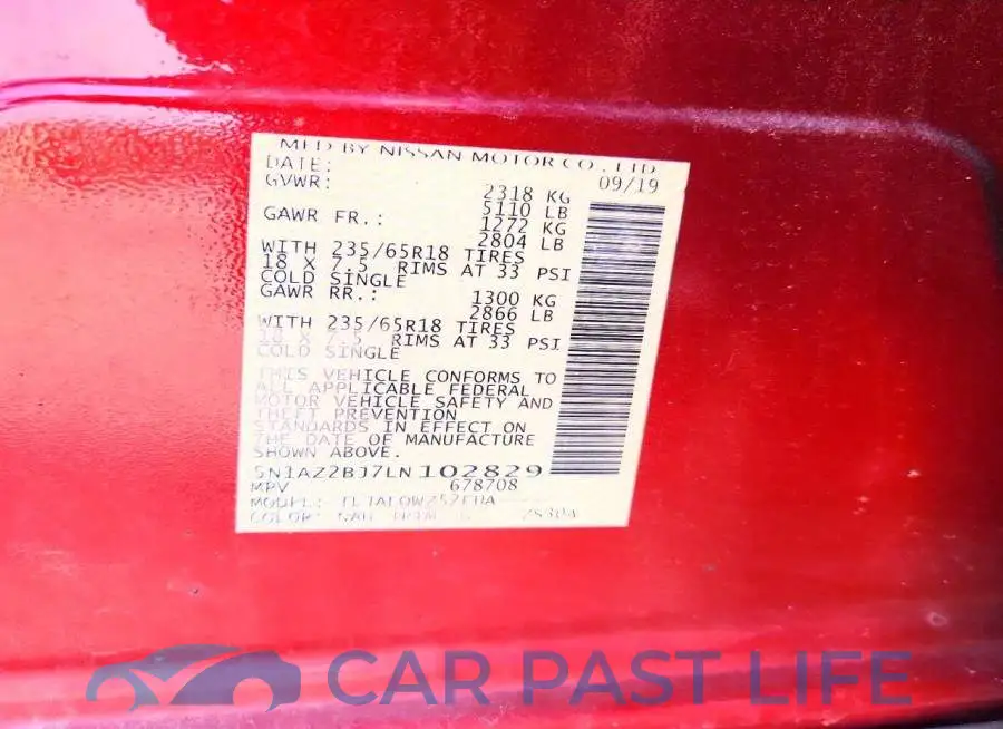 5N1AZ2BJ7LN102829# 12