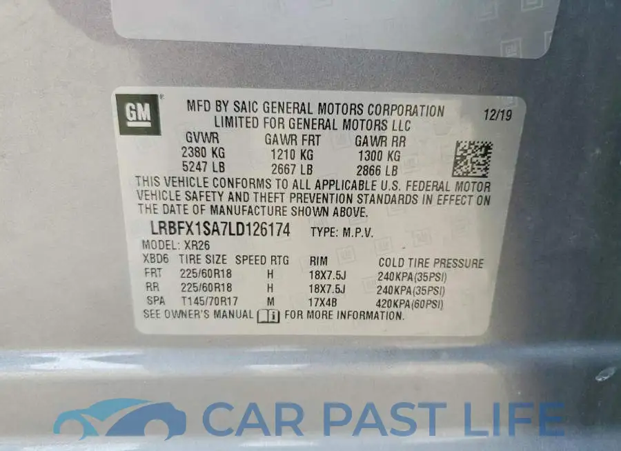 LRBFX1SA7LD126174# 13