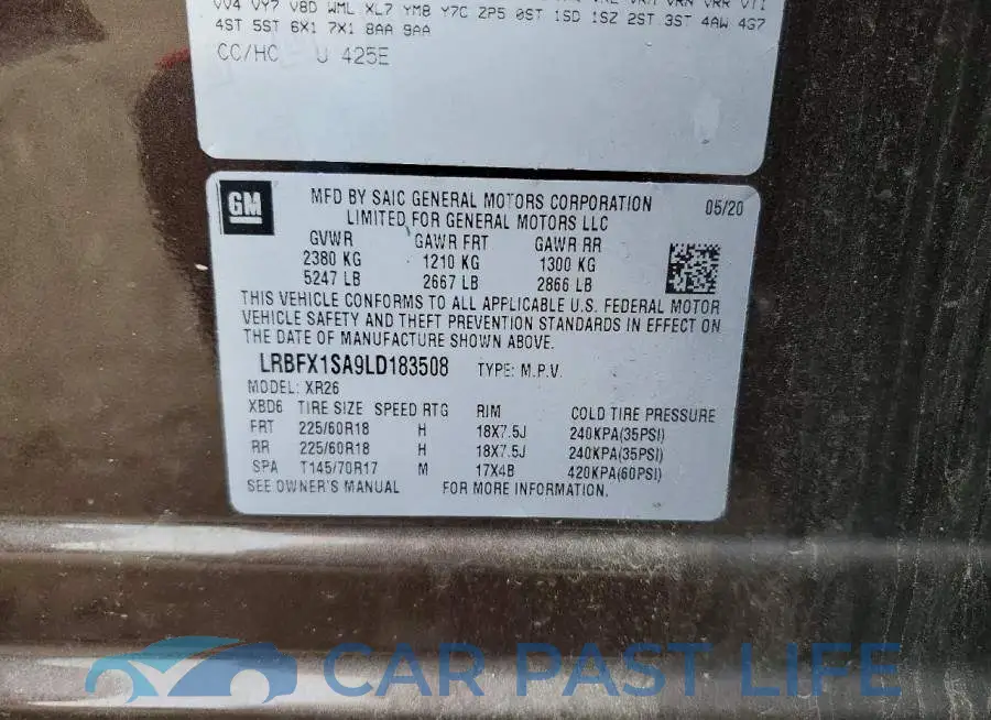 LRBFX1SA9LD183508# 14