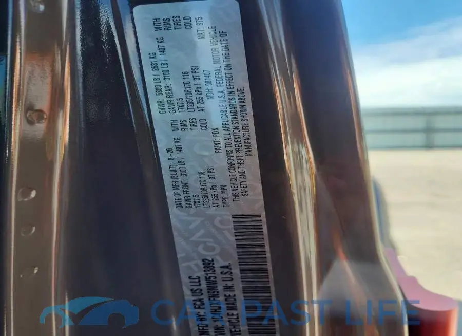 1C4HJXFN9MW513892# 12