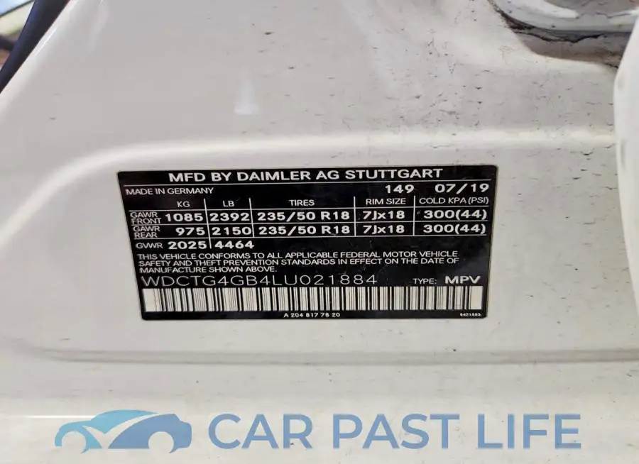 WDCTG4GB4LU021884# 12