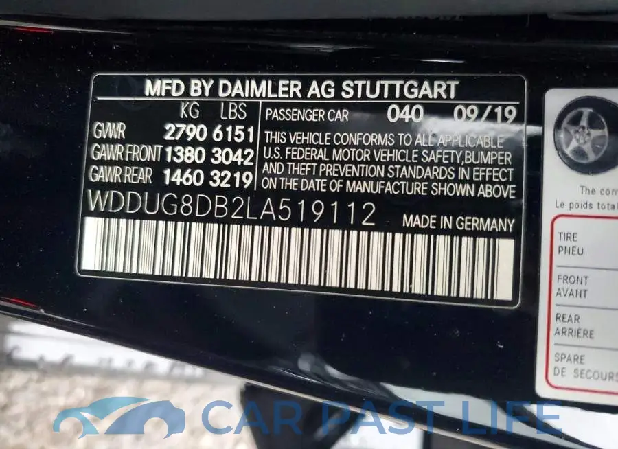WDDUG8DB2LA519112# 13