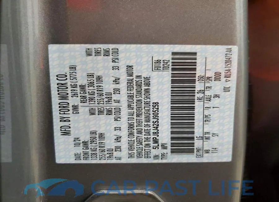 5LMPJ8J42SJ905258# 13