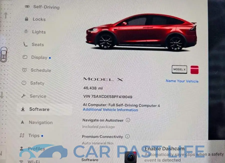 7SAXCDE58PF419049# 9