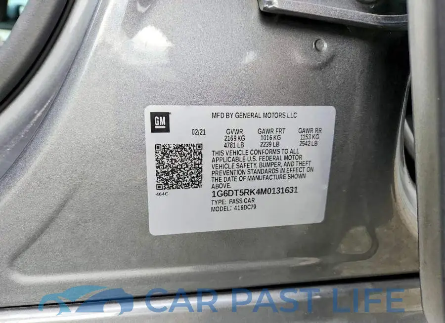 1G6DT5RK4M0131631# 12