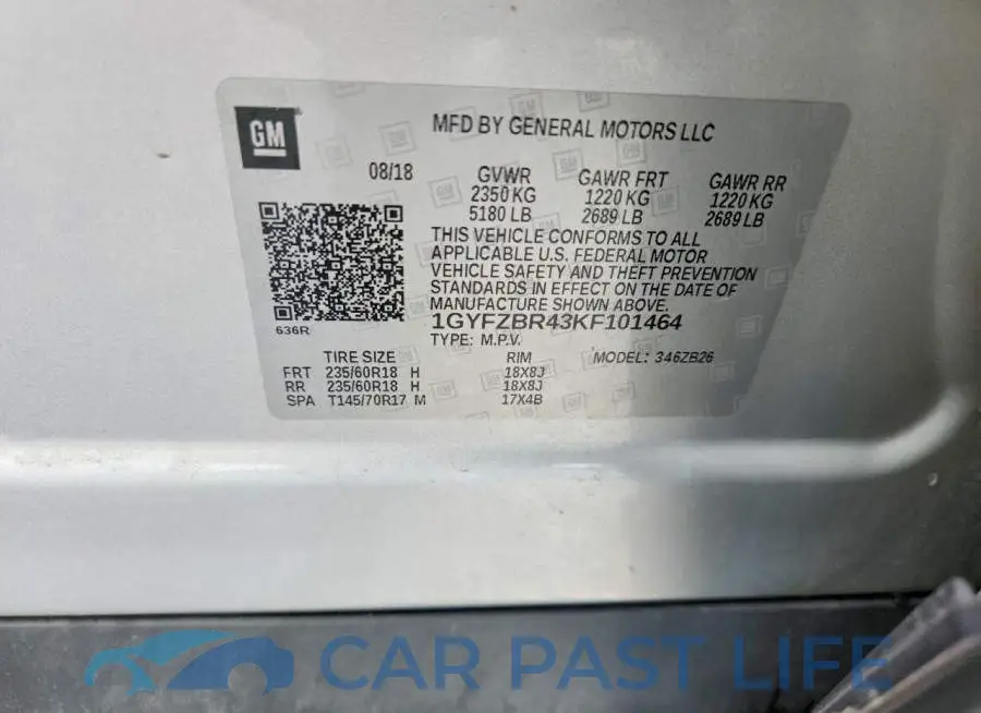 1GYFZBR43KF101464# 13