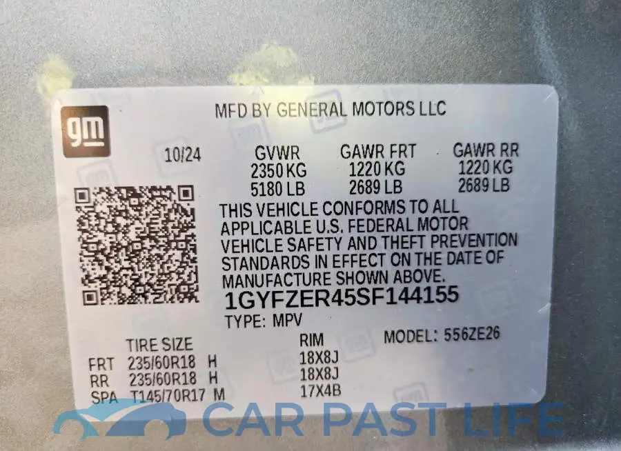 1GYFZER45SF144155# 12