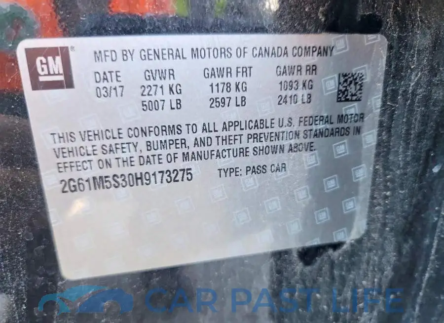 2G61M5S30H9173275# 12