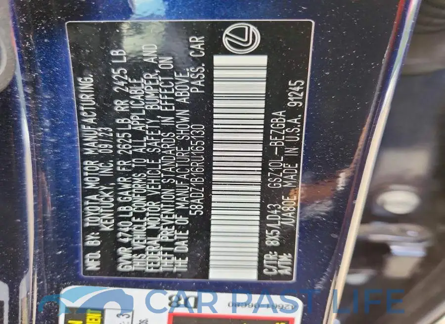 58ADZ1B16RU165130# 13