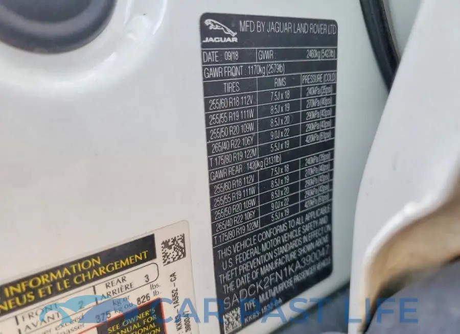 SADCK2FN1KA390047# 12