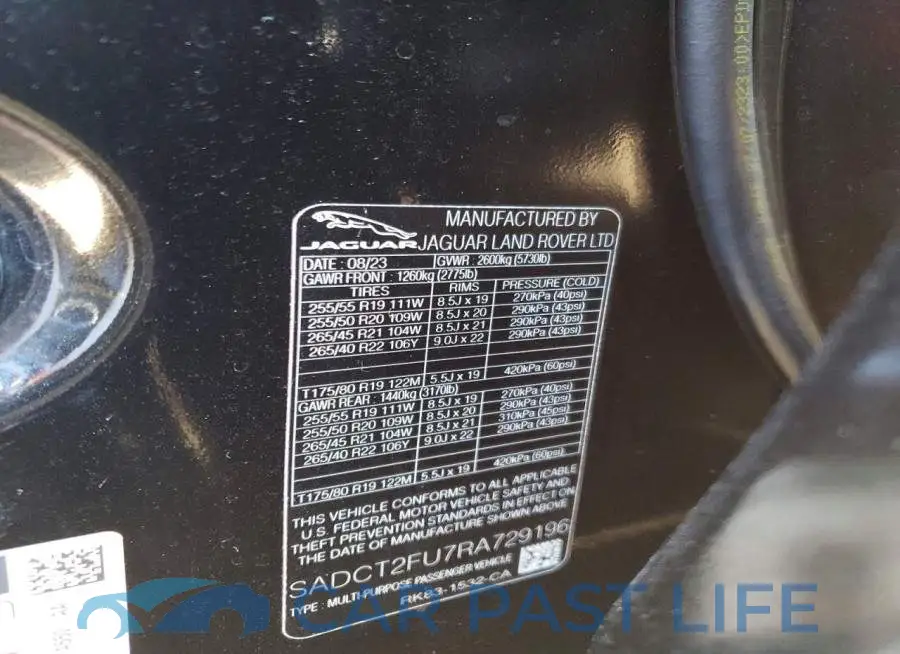 SADCT2FU7RA729196# 13