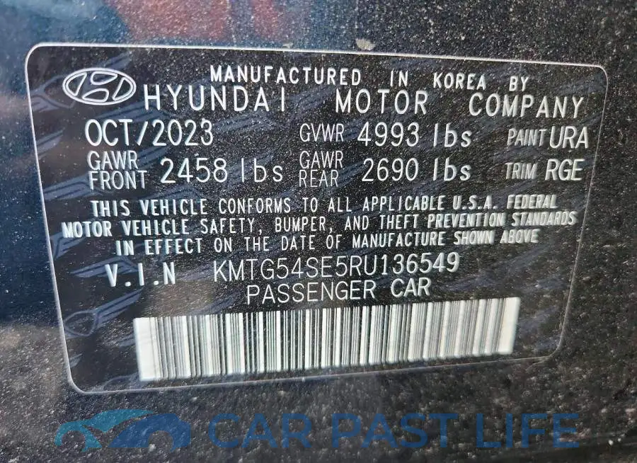 KMTG54SE5RU136549# 12
