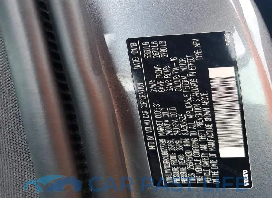 LYV102RK1JB077789# 13