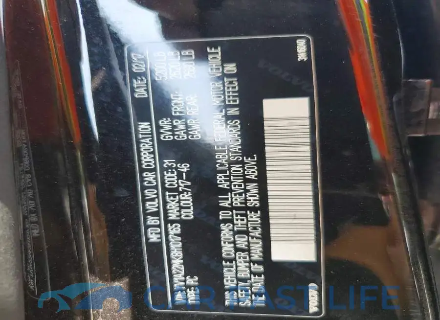 YV1A22MK8H1017165# 12