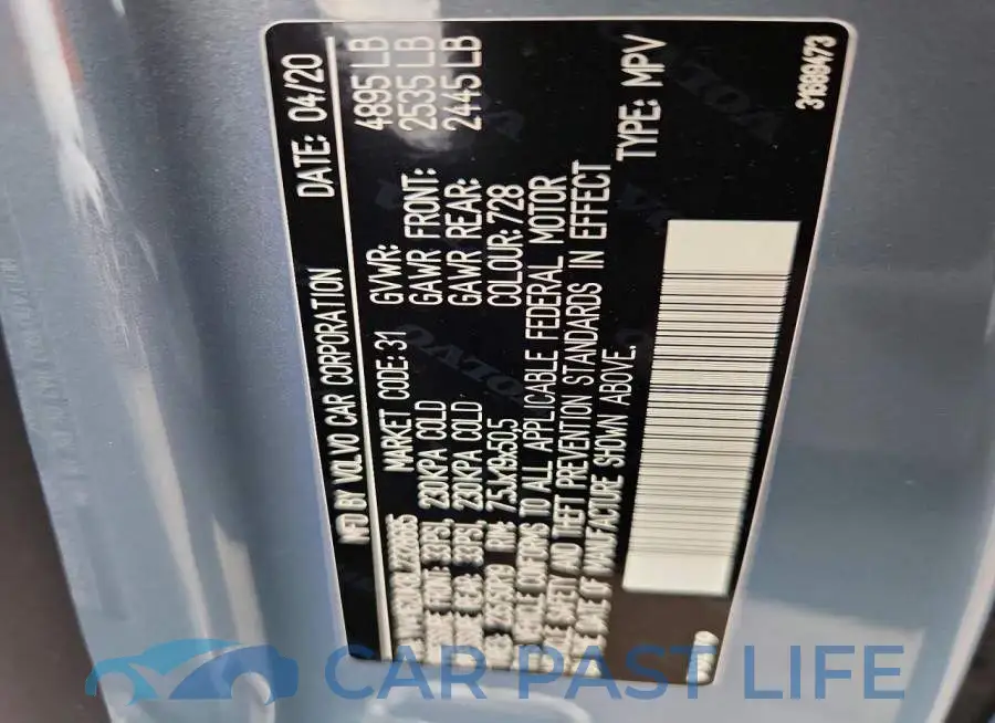 YV4162UK8L2328685# 13