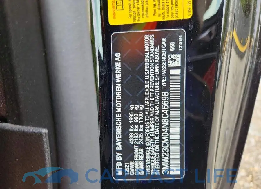 3MW23CM04N8C46698# 12