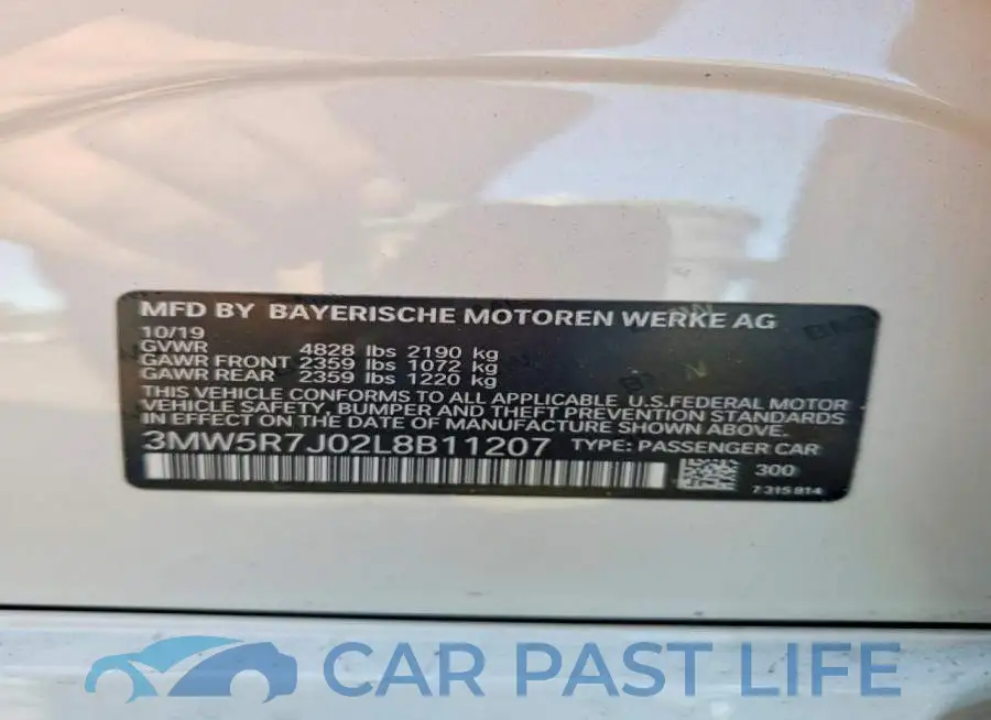 3MW5R7J02L8B11207# 12