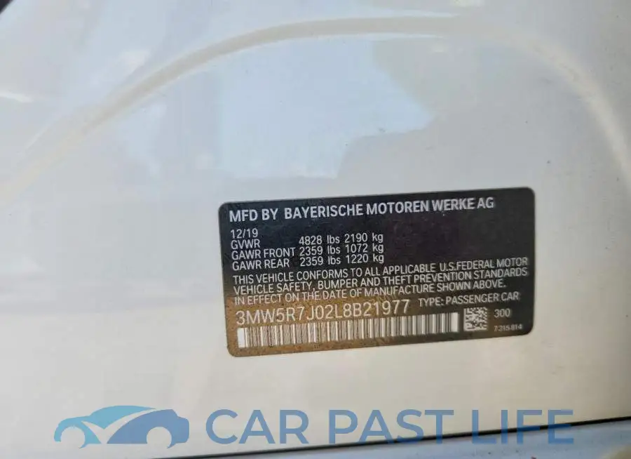 3MW5R7J02L8B21977# 12