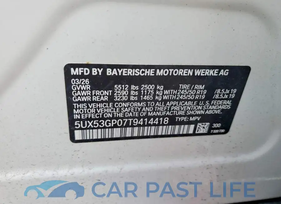5UX53GP07T9414418# 13