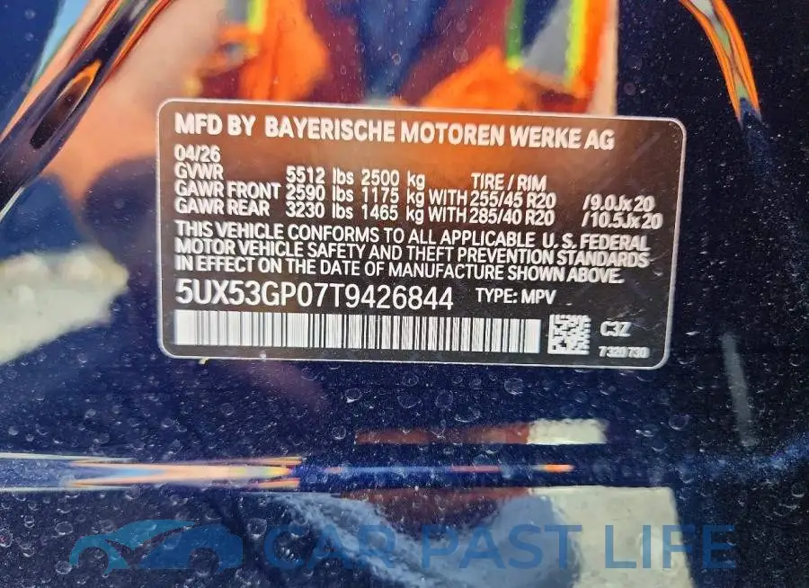 5UX53GP07T9426844# 13