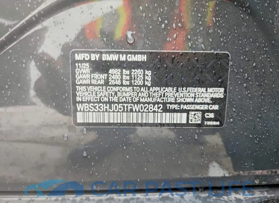WBS33HJ05TFW02842# 12