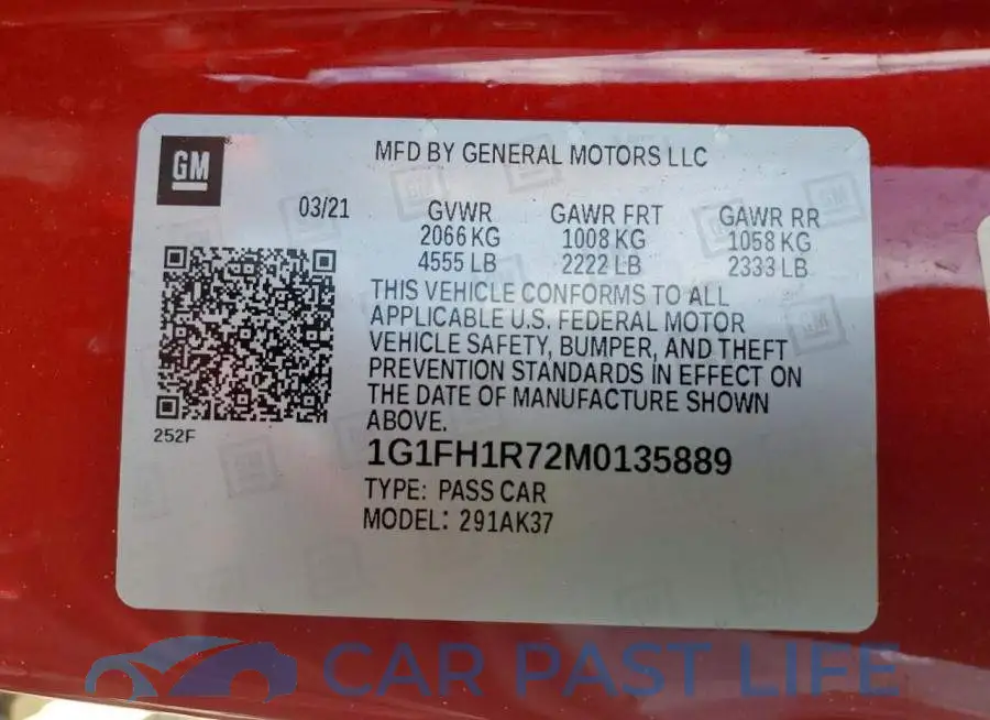 1G1FH1R72M0135889# 13