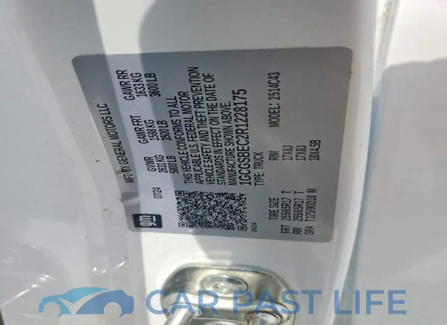 1GCGSBEC2R1228175# 13