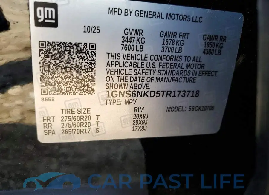 1GNS6NKD5TR173718# 13
