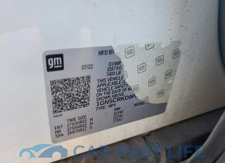 1GNSCRKD9PR112538# 12