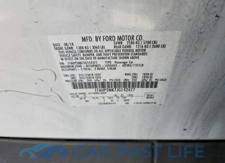 1FAHP2MK7JG142477# 13