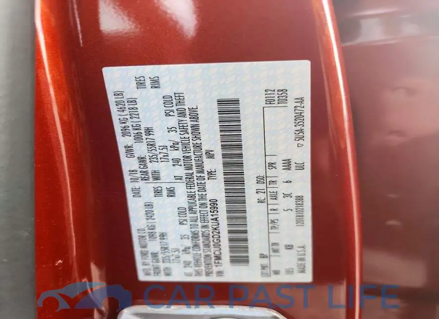 1FMCU0GD2KUA15990# 13
