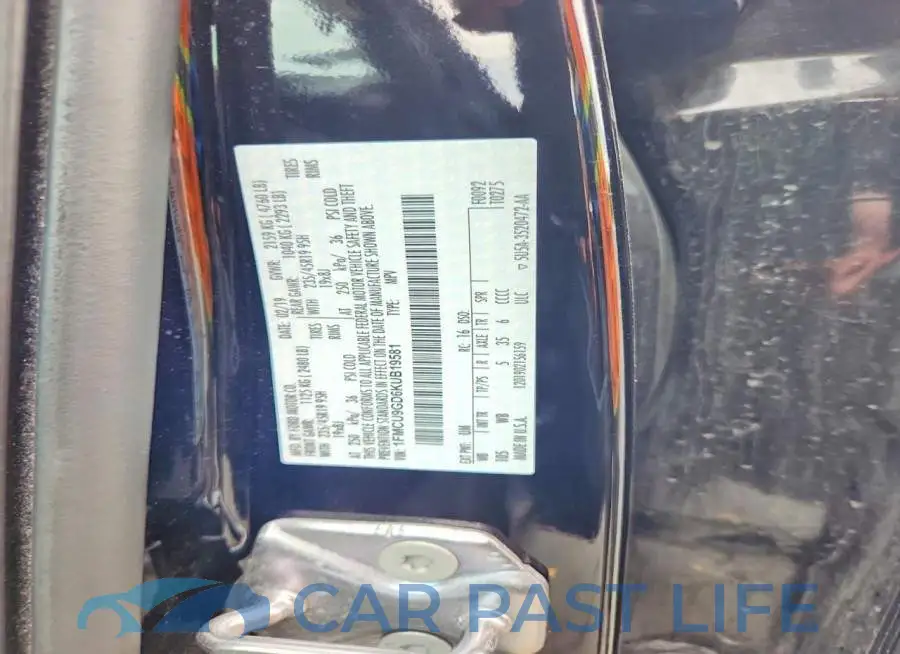 1FMCU9GD6KUB19581# 13