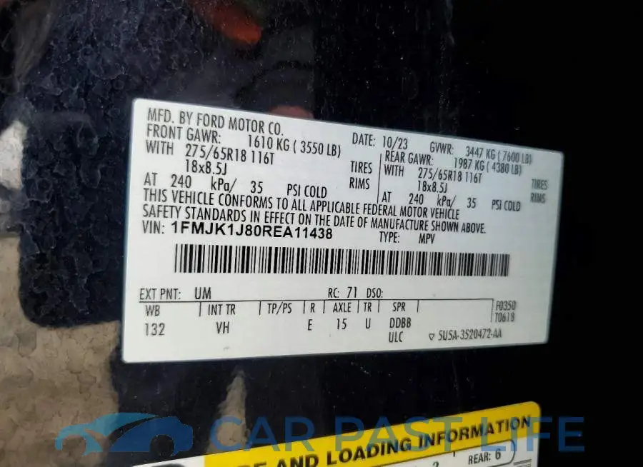 1FMJK1J80REA11438# 13