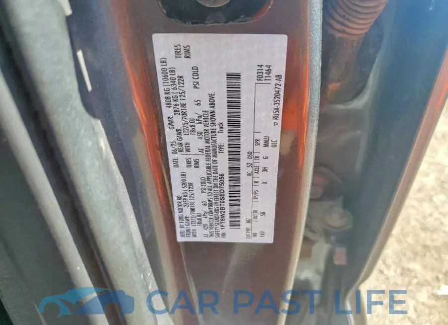 1FT8W2BT0SED75056# 12
